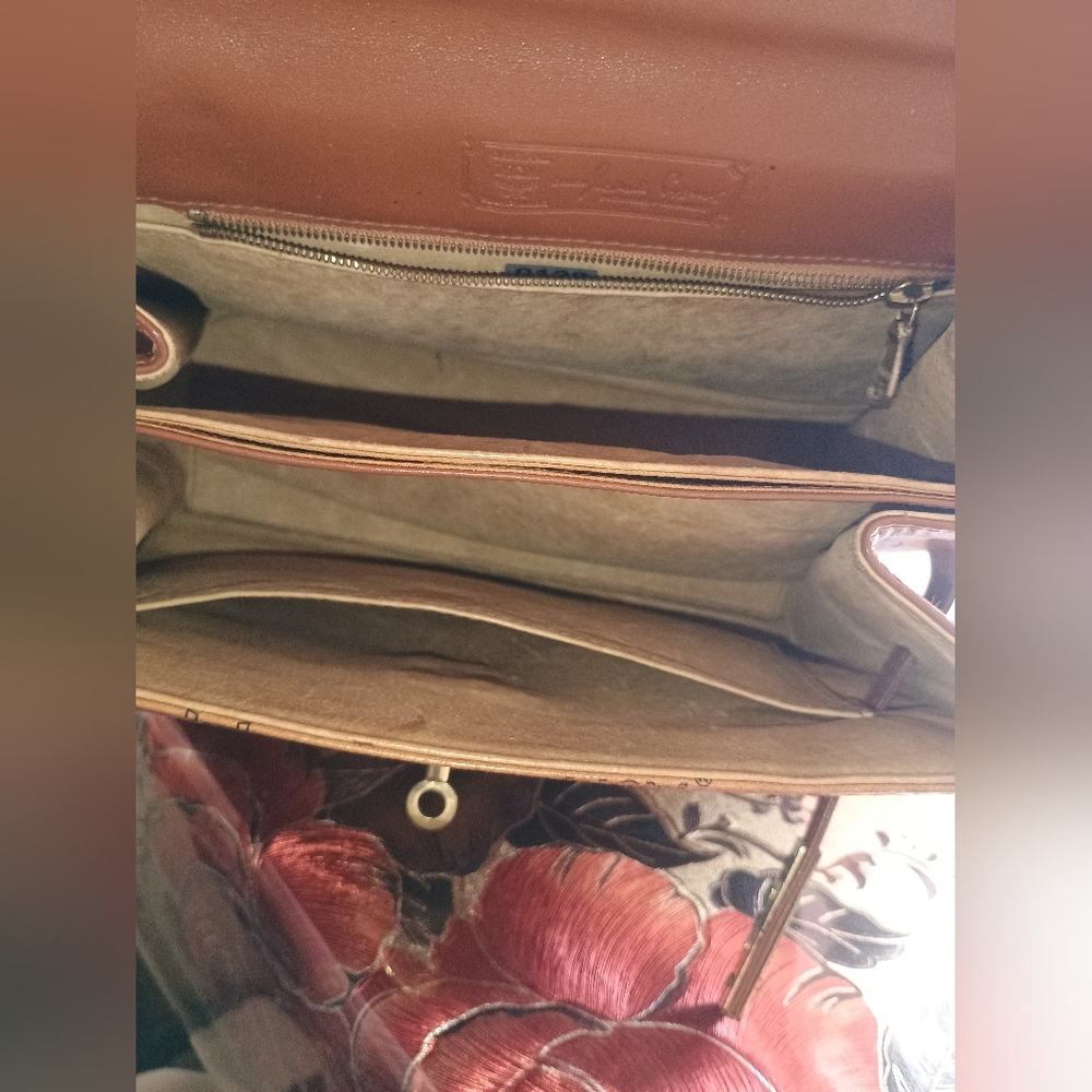 MCM VINTAGE COGNAC KELLY BAG - Picture 10 of 13